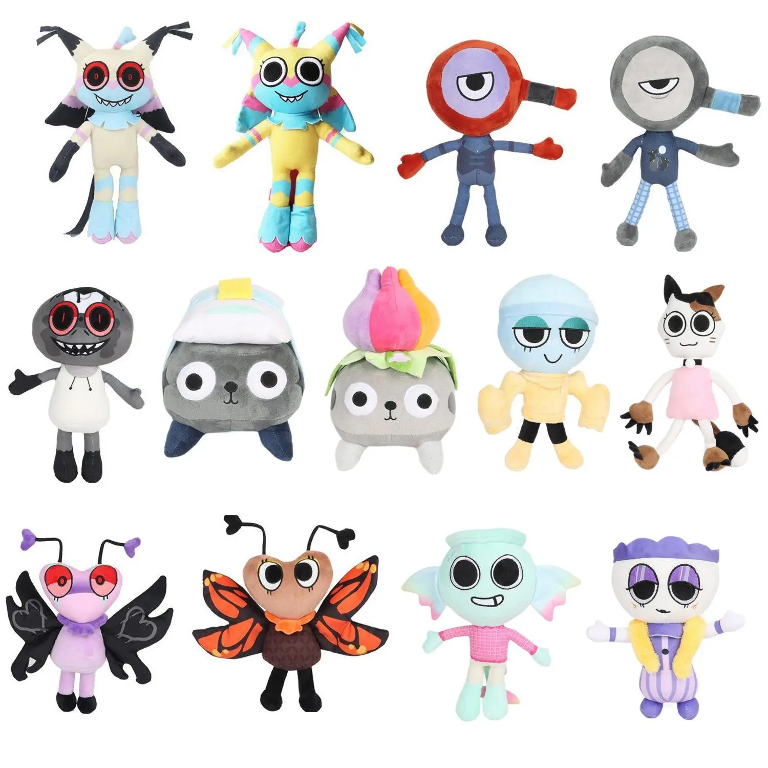 New Dandy's World 35cm Plush Cute Dandy World Scrap Stuffed Horror Game Goob Pebble Plushie Soft Pillow Doll Children Gifts Doll