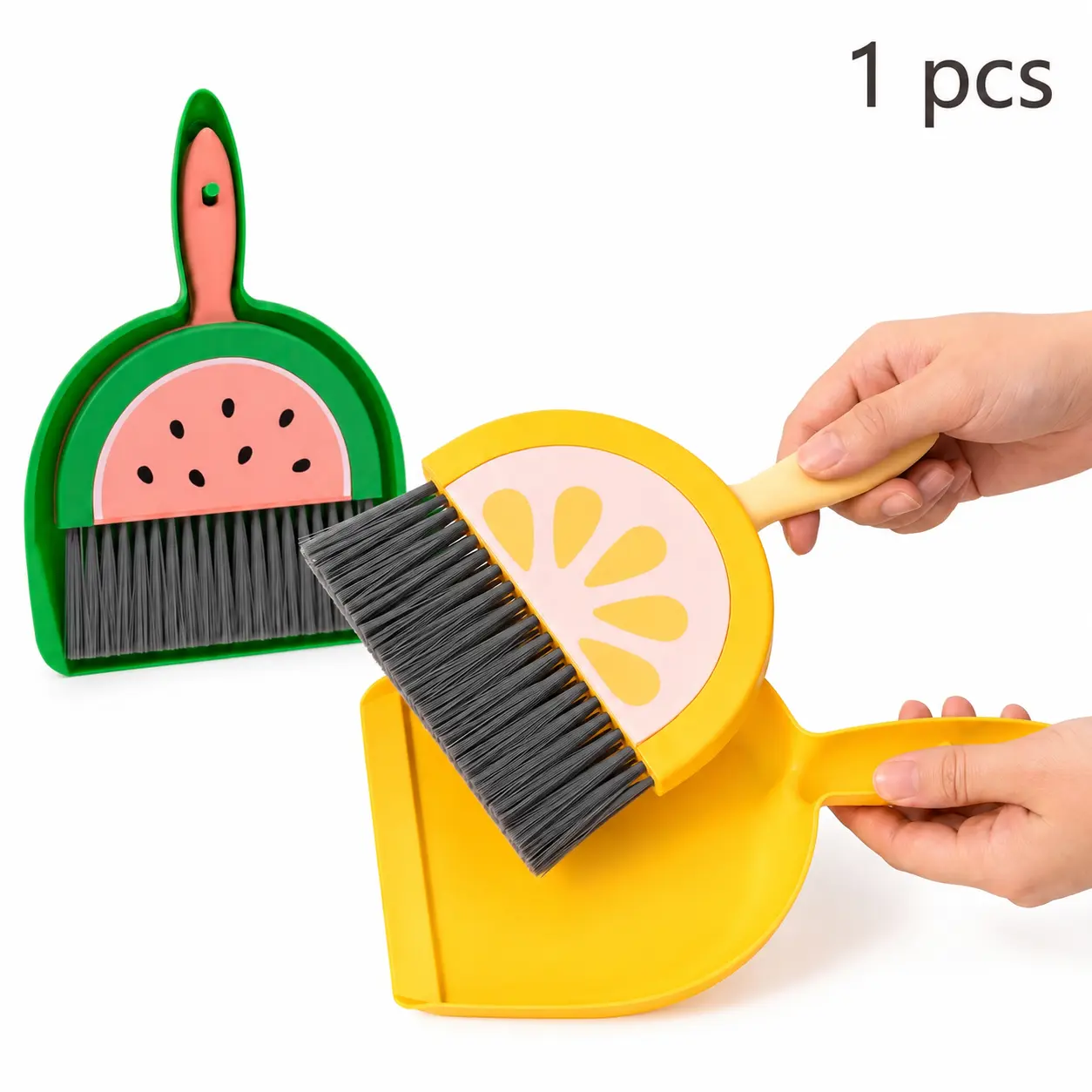 1 Set Portable Mini Broom and Dustpan Cleaning Kit, Compact Handheld Sweeping Tool for Table, Sofa, Furniture, Desk, Countertop & Small Spaces