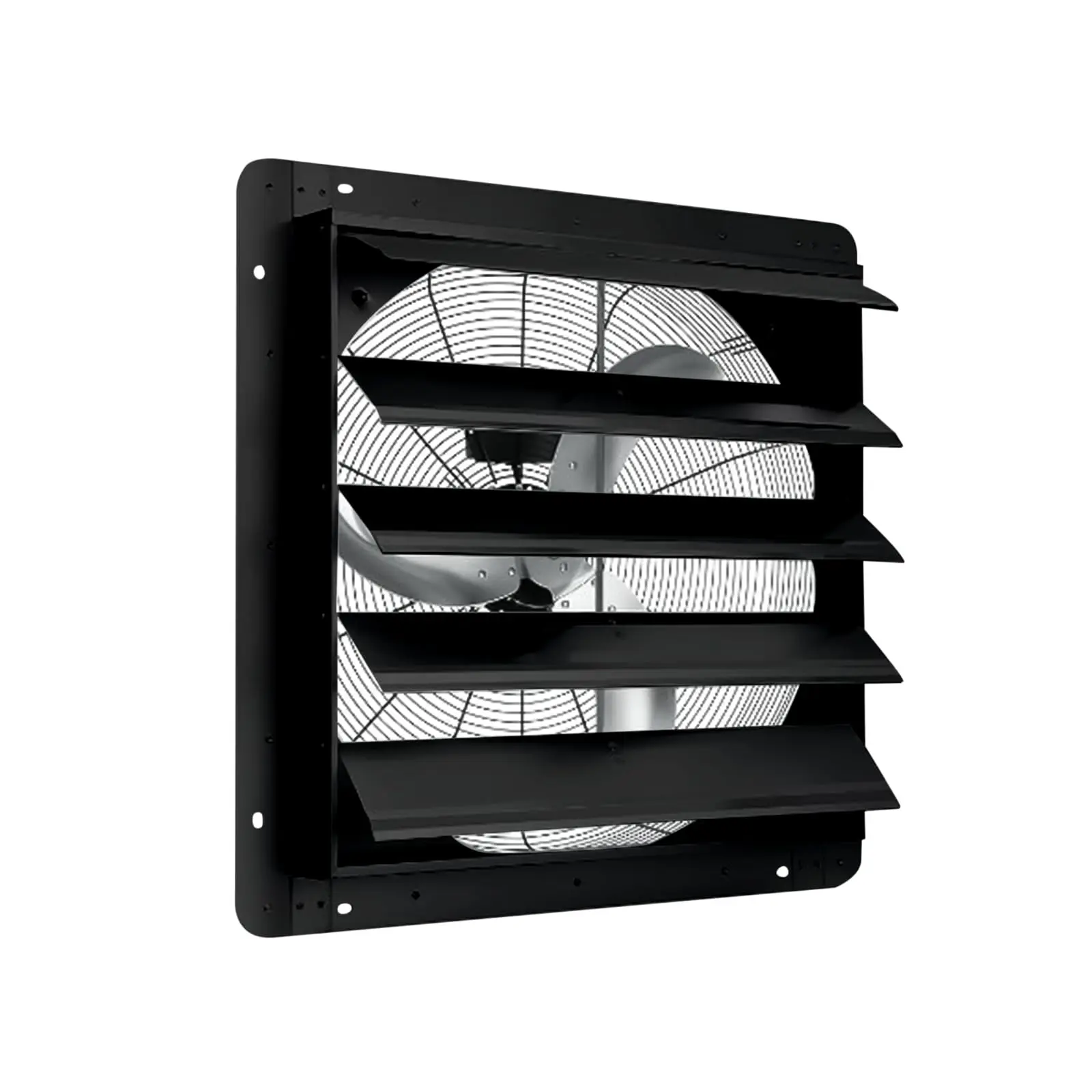 Garvee 24 Inch Wall Mount Aluminum Shutter Exhaust Fan, 3500 CFM High-Efficiency Industrial Ventilator with Automatic Louvers & Low Noise Operation, Perfect for Garage, Attic, Workshop, Greenhouse and Paint Booths