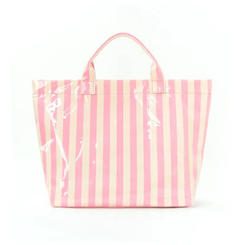 Striped Tote Bag High-Value Lightweight Handbag Commuter Large Capacity Portable Travel Shoulder Bag Casual Everyday Bag Casual Trendy Bag, Casual Style All Seasons Soft Commuter Tote