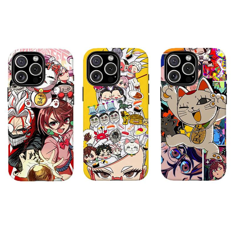 Fortune & Passion In Pocket| Timeless Manga Vibe,Tough protective phone case,Compatible for iPhone 16 15 14 13 12 11 17Pro Max,for Samsung S25 S24 S23 S22 Ultra,Durable Dual-Layer design phone cover,Perfect Gift for Her
