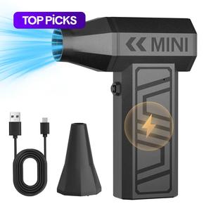 portable car air duster, 130000rpm 3 gears adjustable electric handheld cordless blower, rechargeable car blowing snow tool, professional car cleaning tool, car stuff, handheld portable blower