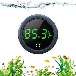 Fish Tank Digital Thermometer Accurate LED Display to ±0.9°F Tank Thermometer Aquarium Temperature Measurement Suitable for Fish, Axolotl, Turtle or Aquatic