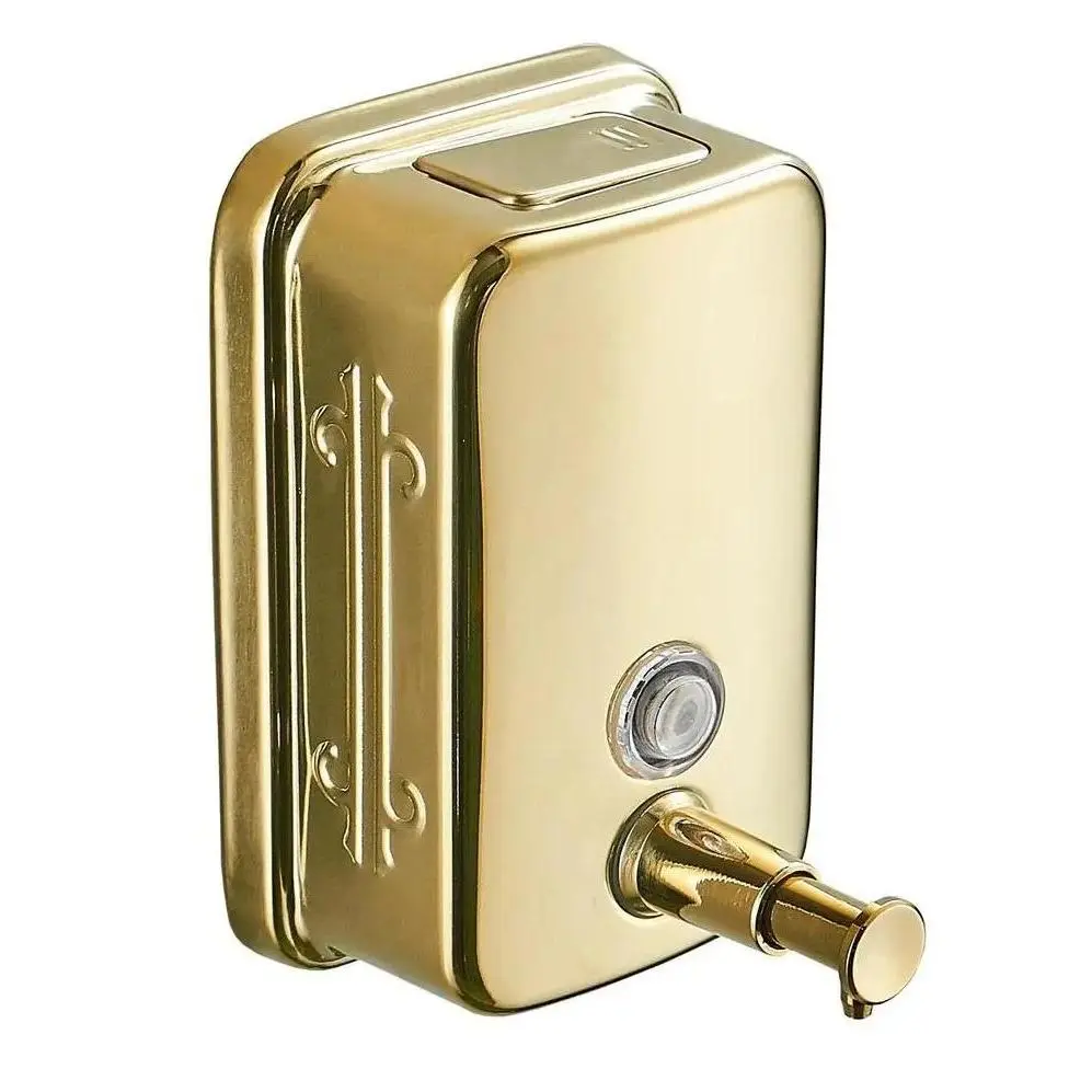 Soap Dispenser Wall mounted Gold bathroom Hand Liquid Soap Dispenser/kitchen soap dispenser 304 Stainless Steel Shampoo bottles