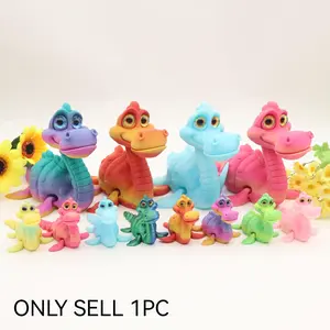 3D Printed Nile Monster Statue, Fun Home Decor Item, Realistic Eyes and Jointed Limbs, Birthday and Holiday Gift, 3D Printed Animal Figurine, Decorative Figurines, Animal Decorations