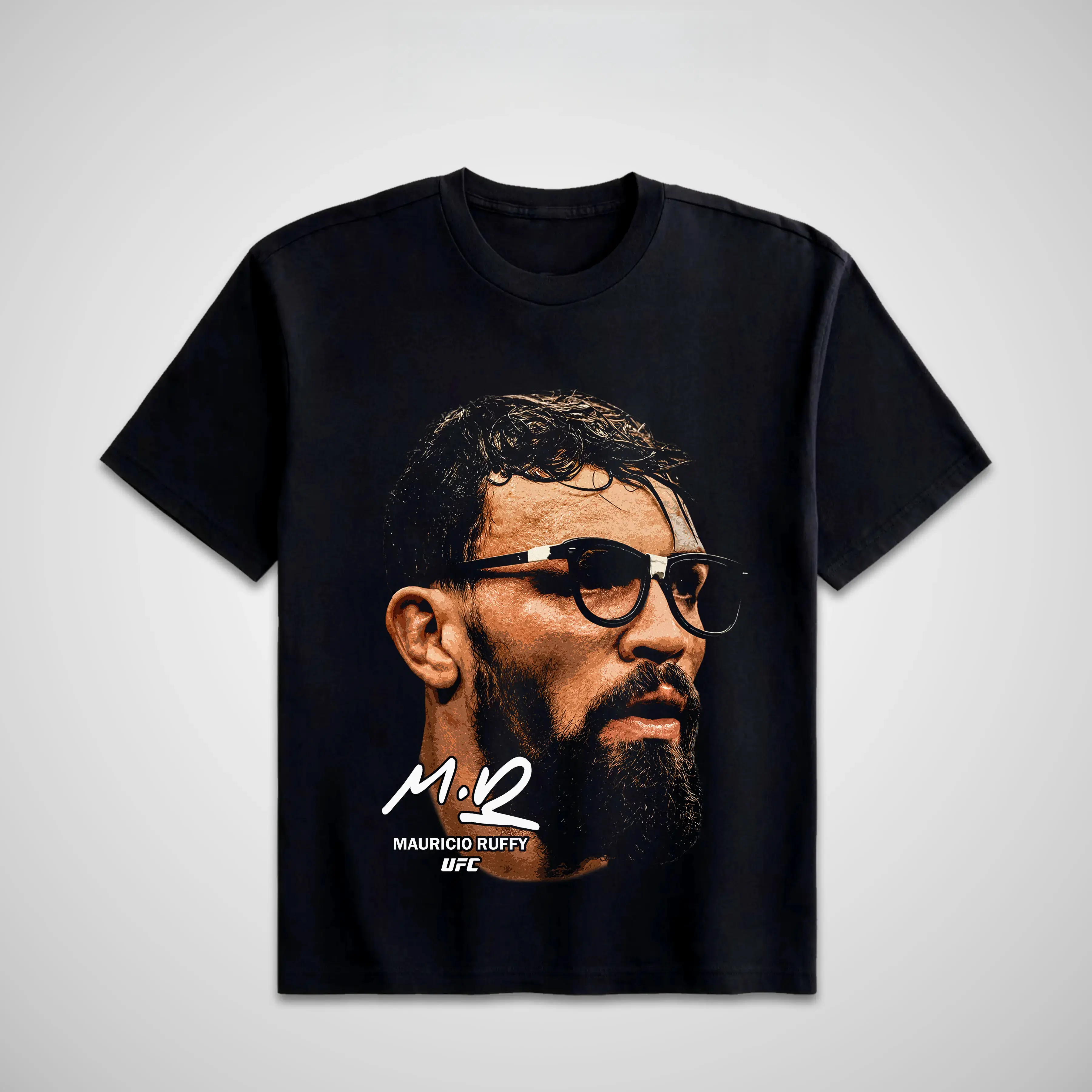 [🎉100% Cotton]UFC Mauricio Ruffy T-Shirt, Mauricio Ruffy MMA Fan Tee, UFC Soft Cotton Round Neck Unisex Streetwear Clothes, UFC MMA Vintage Casual Sweatshirts Crewneck Top for Champions