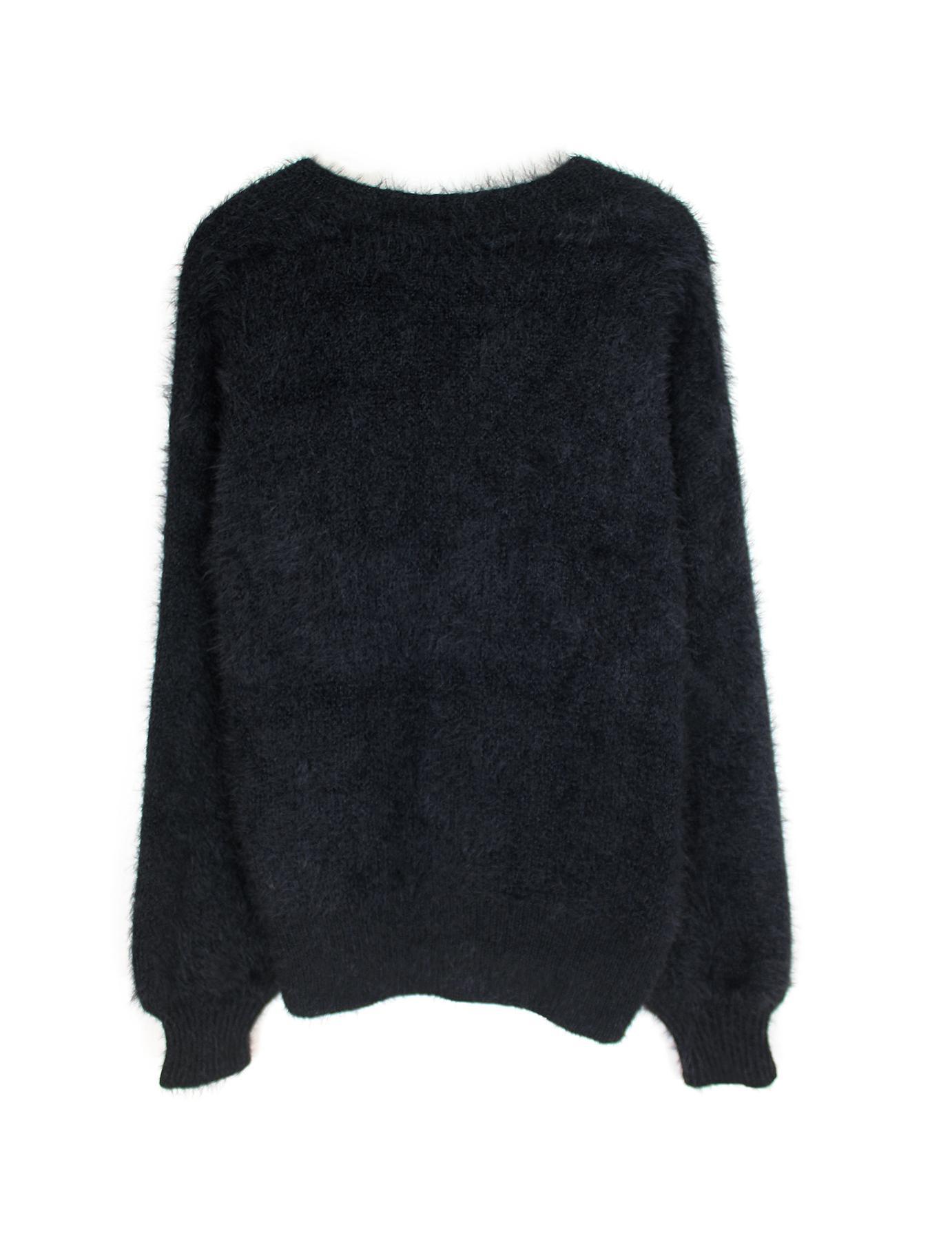 Women's Solid Button Front Cardigan, Casual Drop Shoulder Long Sleeve V Neck Cardigan for Fall & Winter, Fashion Women's Knit Clothing for Daily Wear, Womenswear