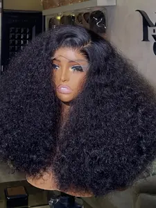 Soft 26-Inch Curly Baby Hair Wig, 180% Density Pre-Styled No-Glue Heat Resistant, Natural Part Line Full Lace Front