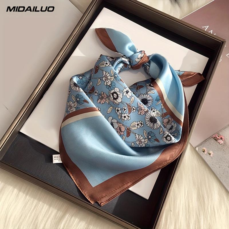 Ring  necklace  watch  scarf MIDAILUO 100% Mulberry Scarf 20.87 * 20.87 Inches Breathable Square Scarf Decorative Square Scarf Elegant Accessory Nonstretch Suitable for Outdoor Decorative Additions