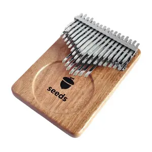Seeds Fruit 41-Note Thumb Piano, Three-Tier Semi-Tone Augur Wood Board Kalimba, Finger Guitar, Musical Instrument for Beginners