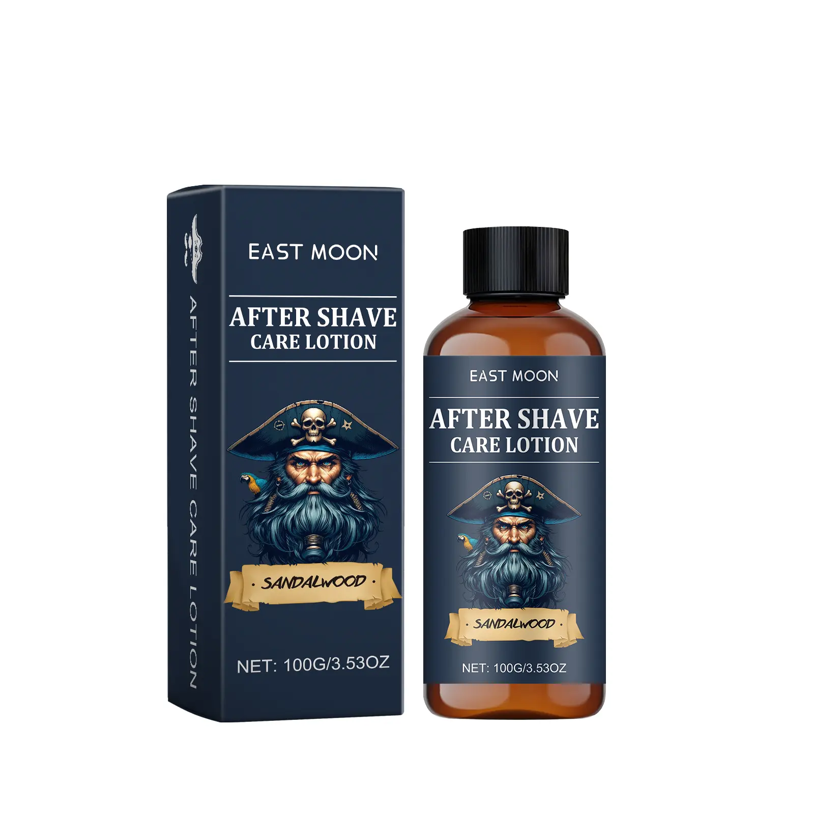 East Moon After Shave Cream, Refreshing Men's Face After Shave Moisturizing Moisturizing Gloss Treatment