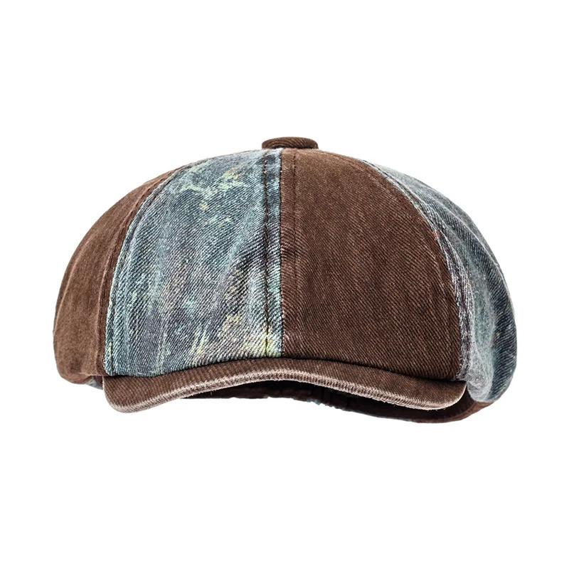 Retro Newsboy Caps Men British Painters Hats Spring Summer Cotton Octagonal Berets Herringbone Gatsby Flat Cap Hip Hop Berets Retro Newsboy Caps Men British Painters Hats Spring Summer Cotton Octagonal Berets Herringbone Gatsby Flat Cap Hip Hop Berets