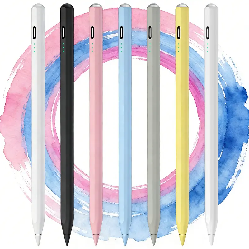 Pencil for Apple iPad, Fast Charge, Palm Rejection, Tilt Sensitivity Stylus Pen for 2025-2018 iPad A16/11-6th Gen, Air 11"/13" M3/M2/5th-3rd, Pro 13"/11"/M4/12.9", Mini A17 Pro/6/5th