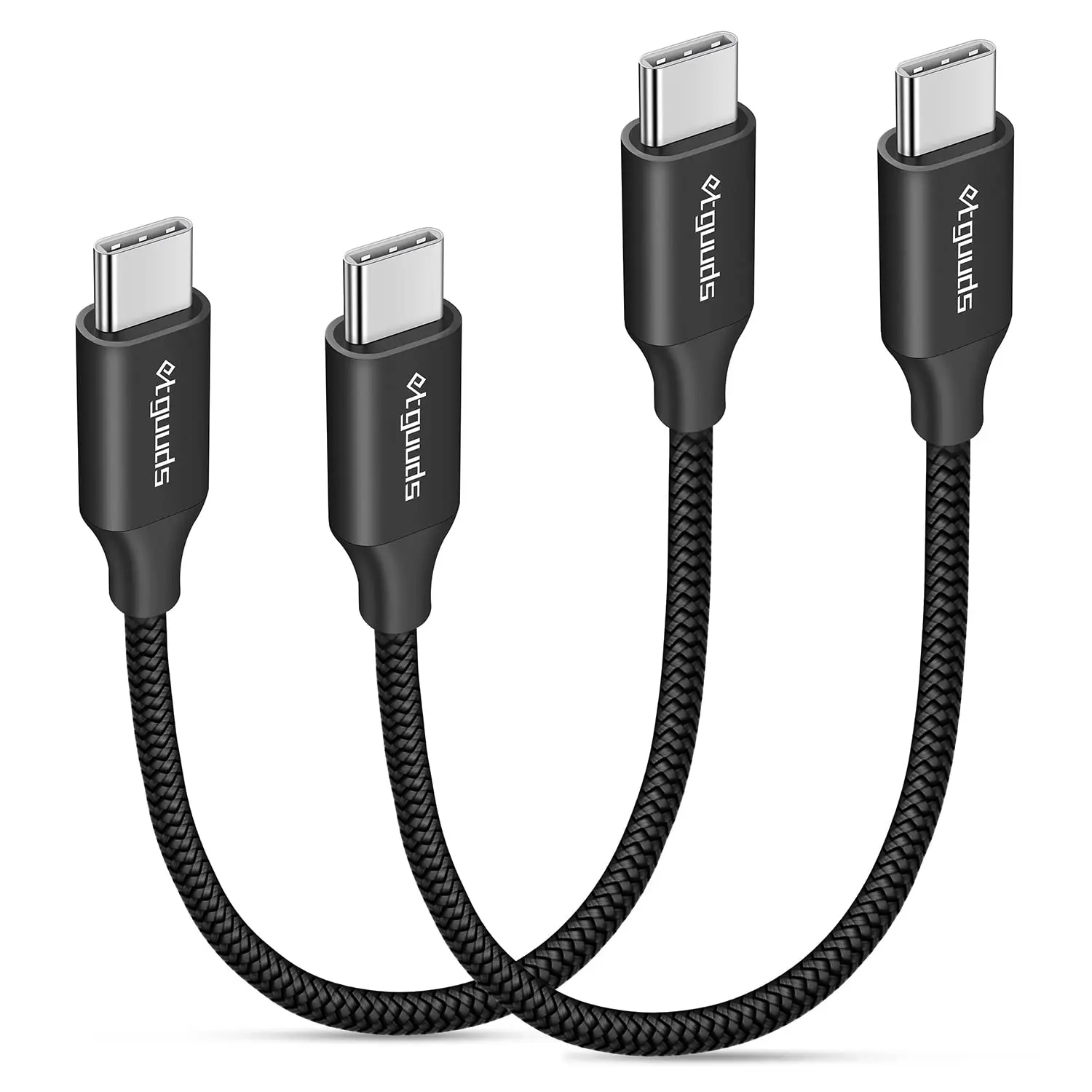 USB C to USB C Cable 0.5ft, 2-Pack 60W C to C Cable Fast Charging USB C to USB C Cable 0.5ft, 2-Pack 60W C to C Cable Fast Charging