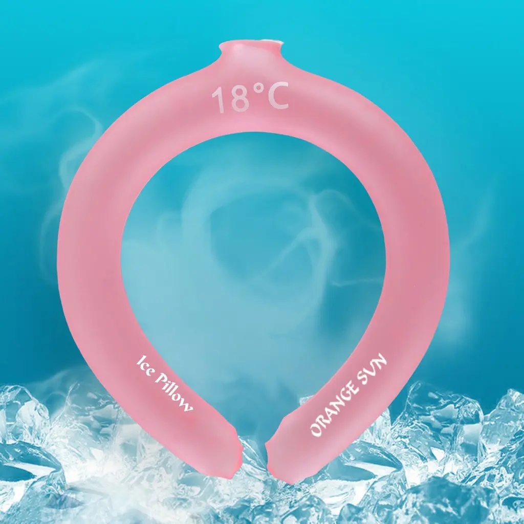 Ice Cool Neck Ring for Summer, Cooling Collar for Hot Weather, Refreshing Ice Necklace, Comfortable Heat Relief Accessory