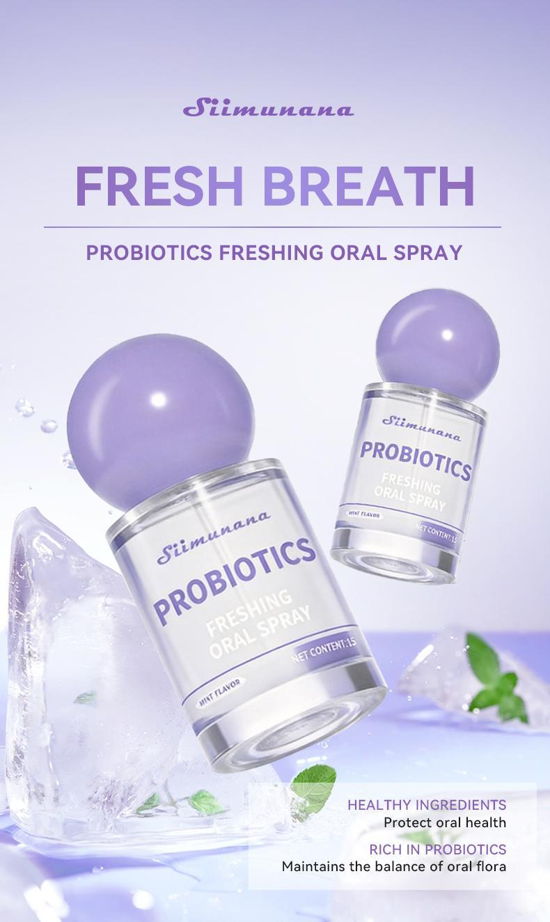 15ml Probiotic Oral Spray - Long-Lasting Freshness & Daily Oral Care, Portable Gentle Breeze Mist for Fresh Breath Sugar-Free & Must-Have Travel Essentials Breath Freshener 15ml Probiotic Oral Spray - Long-Lasting Freshness & Daily Oral Care, Portable Gentle Breeze Mist for Fresh Breath Sugar-Free & Must-Have Travel Essentials Breath Freshener