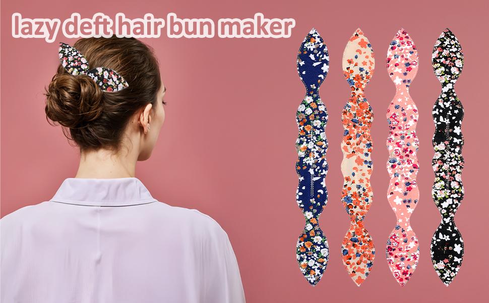 4 Pcs Deft Hair Bun Maker French Twist Rabbit Ear Bun Twister Hair Bun Maker Twist Bun Hair Band Donut Quick Twister Deft Hair Bun Makers for Women & Girls Hair Styling Accessories 4 Pcs Deft Hair Bun Maker French Twist Rabbit Ear Bun Twister Hair Bun Maker Twist Bun Hair Band Donut Quick Twister Deft Hair Bun Makers for Women & Girls Hair Styling Accessories