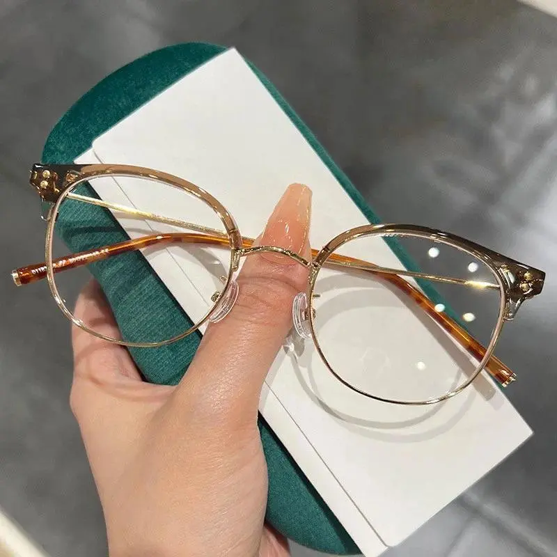 New Style Myopia Glasses Women Round Frame Short-sighted Eyeglasses Unisex Prescription Near Sight Eyewear with Minus Diopter