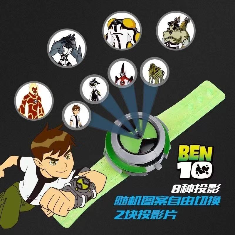 Original BEN10 Omnitrix Ben Tennyson Projection Watch Transformation Device Sound Light Action Figure Toy Collect Ornaments