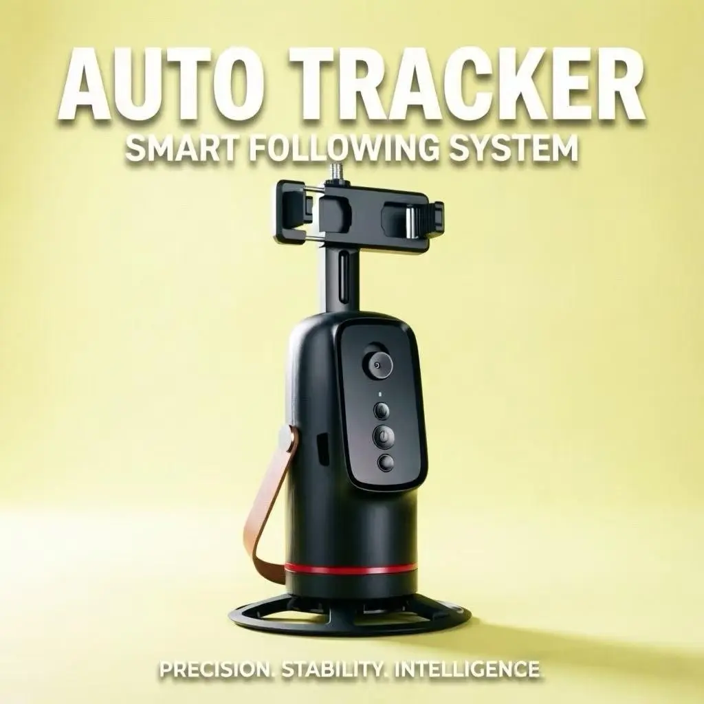 Face Tracking Video Gimbal, 360° Rotating Smartphone Tripod Stabilizer, Smart Vlogging Selfie Stand, Camera Accessories, Tech Gadgets