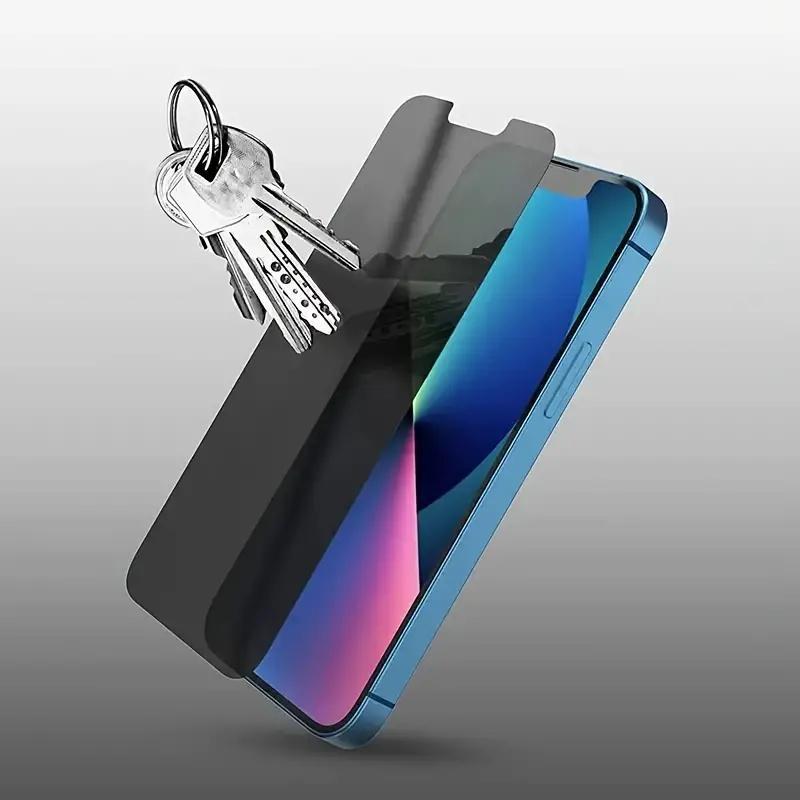 Tempered Glass Phone Screen Privacy Film, 2 Counts Anti-spy Phone Screen Protector, Phone Accessories Compatible with iPhone 15 14 13 12 11 Pro Max