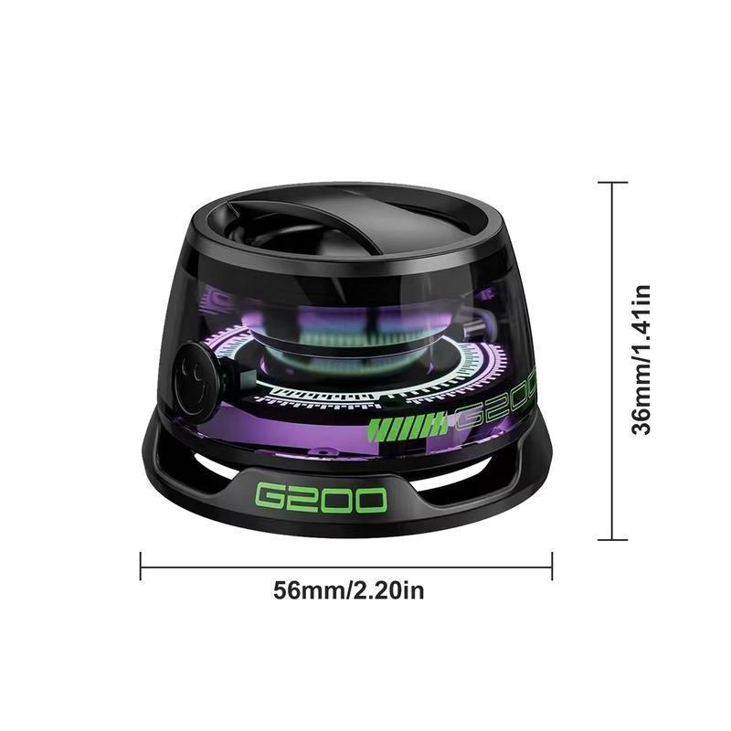 G200 Mini Tool Box Bluetooth Speaker with BT 5.3 Fast Pair, Magnetic Mount & RGB Lights, Portable Metal Design with Lanyard, AUX Input & Clear Audio for TikTok Live & On-the-Go Music Lovers