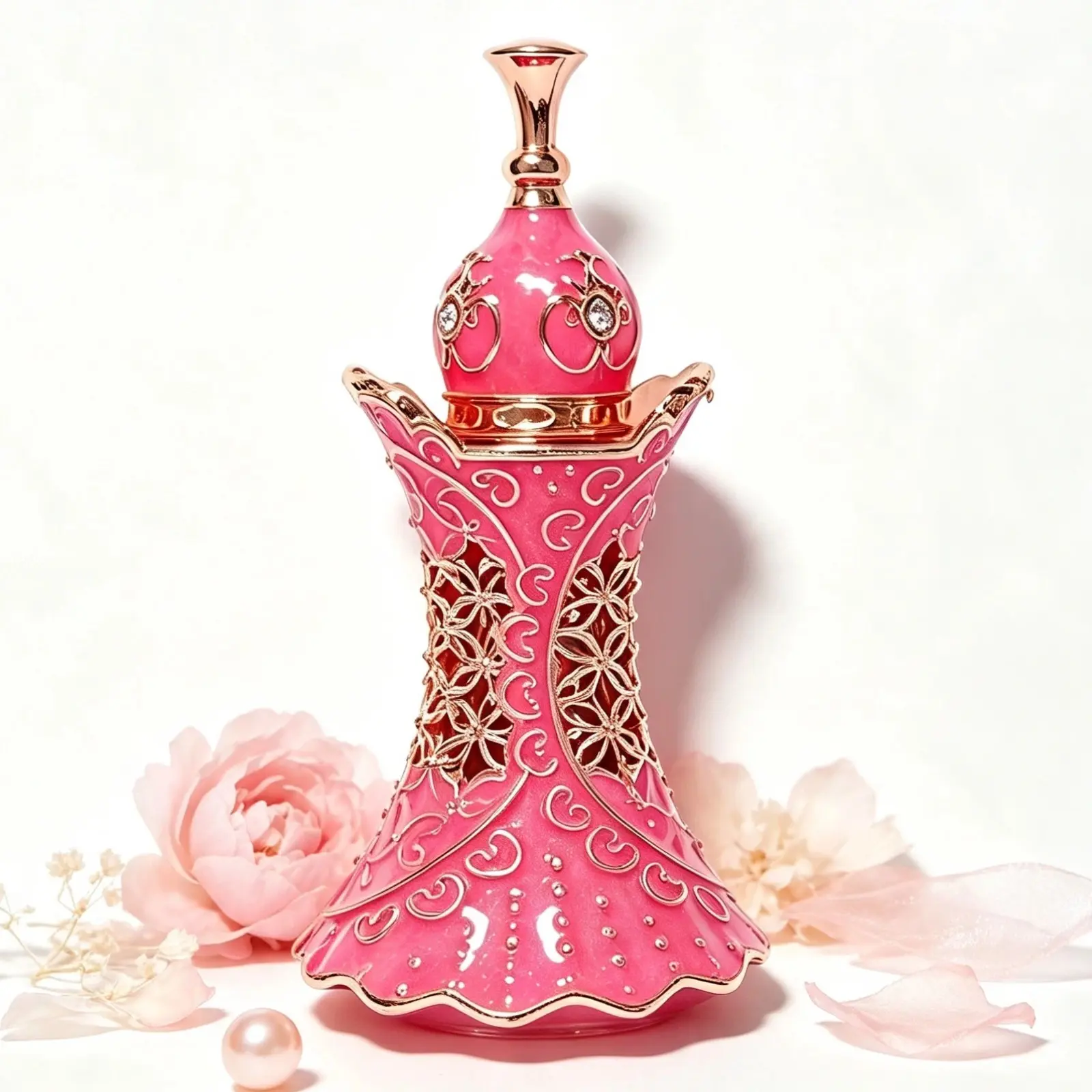 5ML Pink Skirt Fragrance Oil - Dab-on Oriental Floral-Fruity Pheromone Oil for Women, Unique Desigh like Skirt, Dating or Gift Use