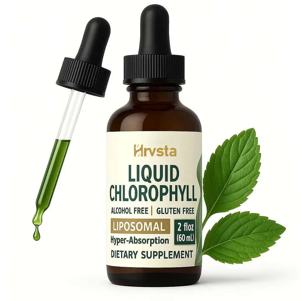 Hrvsta Natural Deodorant & Detox Drops | Plant-Based Antioxidant Supplement | Liposomal Formula Trending Anti-Aging Aid | Edible Botanical Formula for Daily Wellness
