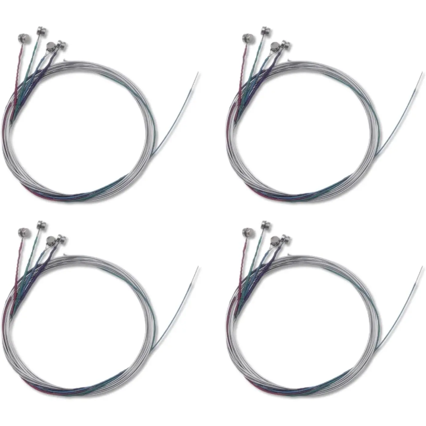 4-Set Violin Strings Full Size 4/4 Steel Core with Nickel Ball End