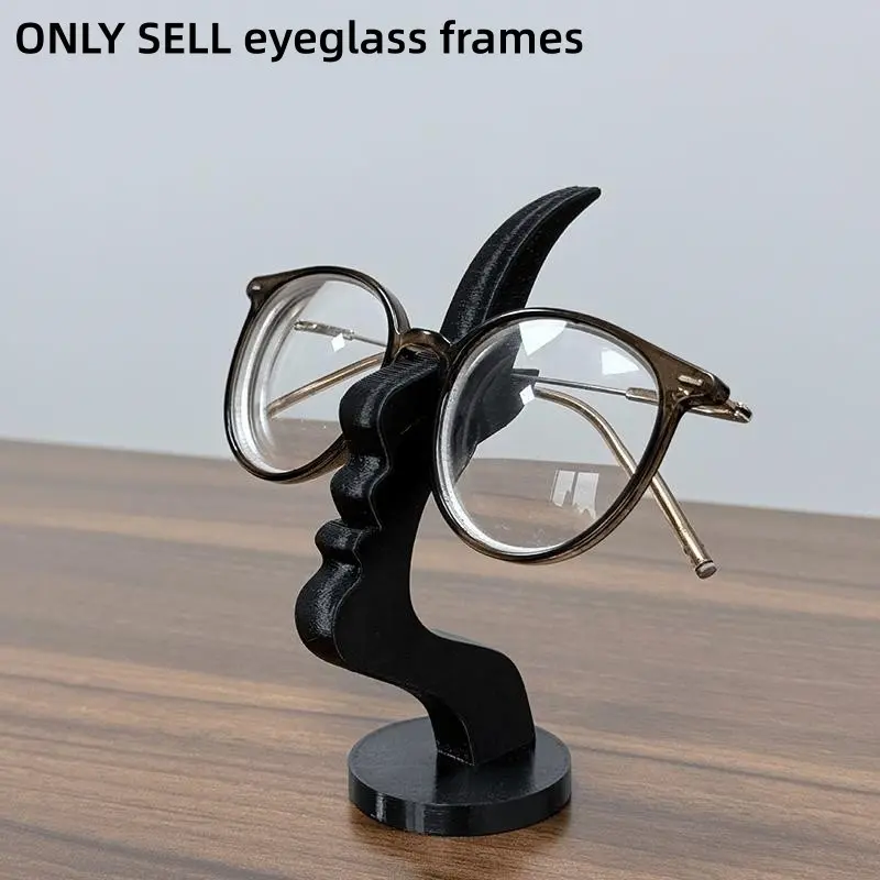 Unique Curved Eyeglasses Stand, Safe Artistic Storage Solution, Enhances Desktop or Bedside Decor, Practical Design, Holiday Gift, Eye Glasses Holders