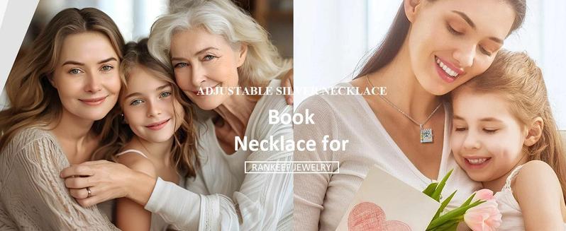 Motivational Book Necklace for Daughter – My Little Star Theme with Inner Pages Reminding Her She Is Priceless and Loved Beyond Measure, Unique Keepsake Gift for Teen Girl or Young Woman