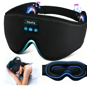 Wireless Bluetooth 5.2 Sleep Mask Headphones, 3D Contoured Music Eye Mask with Type-C Charging, Unisex Smart Sleeping Headband