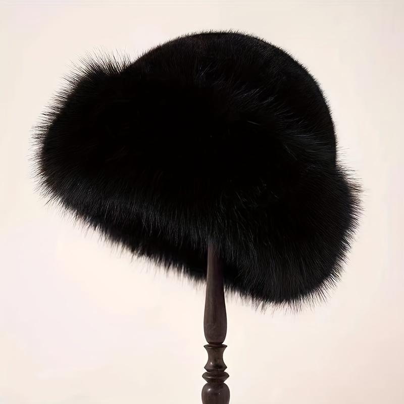 Women's Faux Fur Mongolian Winter Hat - Thick Fleece Lining for Ultimate Warmth - Soft Plush Design, One Size Fits Most - Perfect for Cold Weather Daily Wear