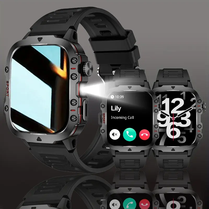 Smartwatch for Men and Women, Wireless Calling, Multiple APP Notifications, Customizable Wallpaper, Bluetooth-compatible Connectivity, Compatible with iOS and Android