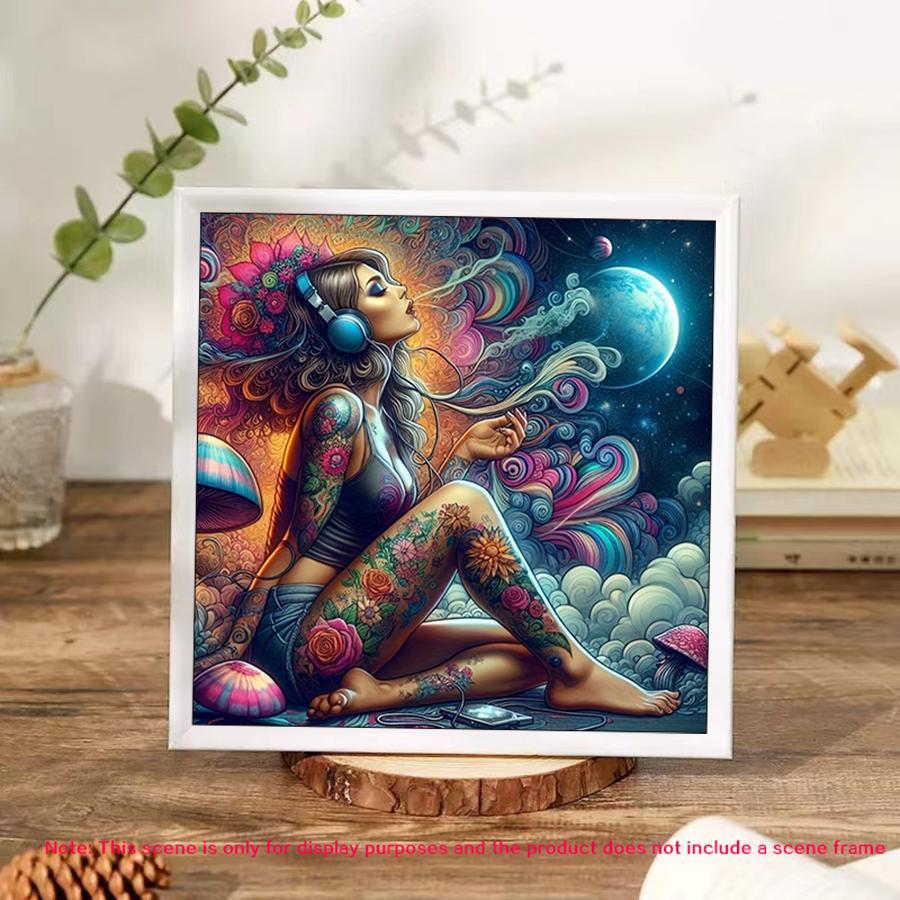 Cartoon Pattern DIY Diamond Arts Colorful Painting Kit without Frame, DIY 5D Diamond Arts Colorful Painting Kit, Wall Art Decor for Home, Diamond Painting Kits Crafts