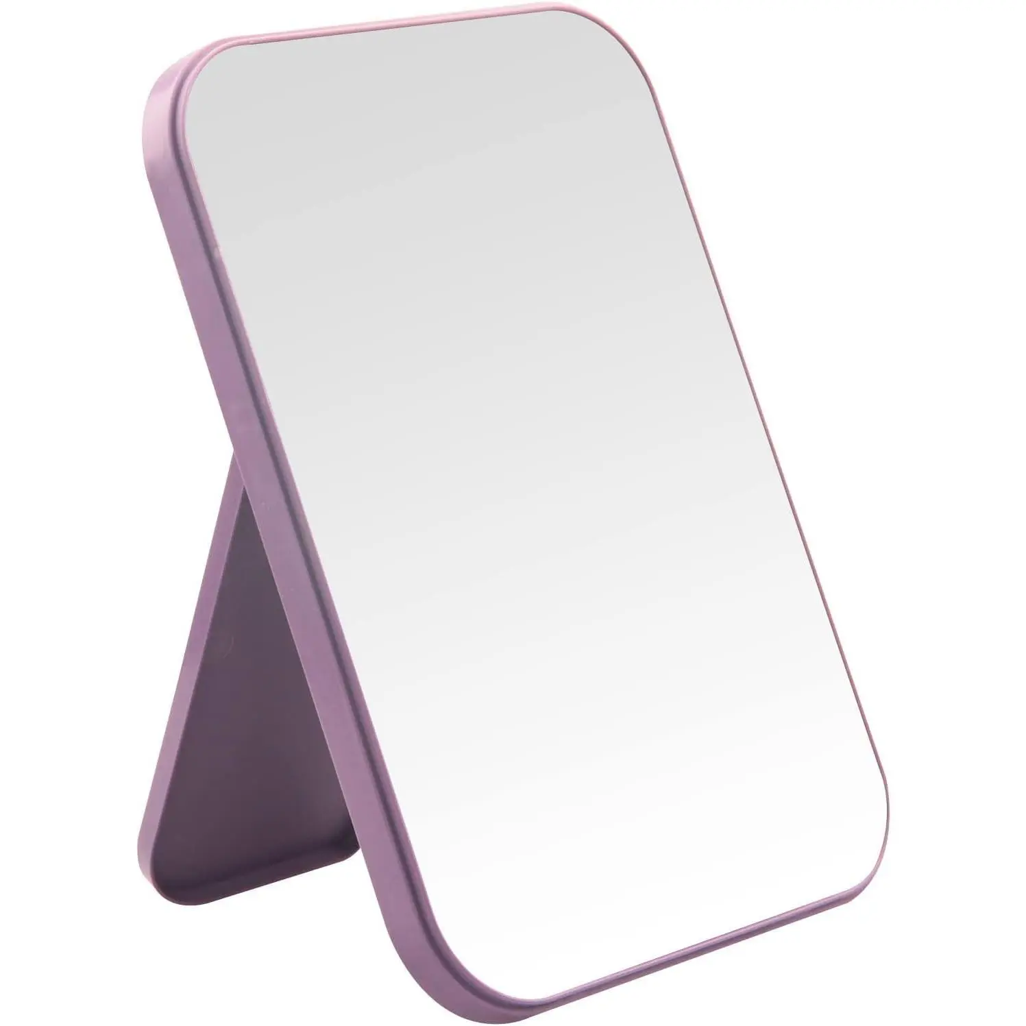 Desktop Makeup Mirror, 8 Inch Portable Mirror, Simple Folding Makeup Mmirror with Stand, Standing Wall  Double-Duty