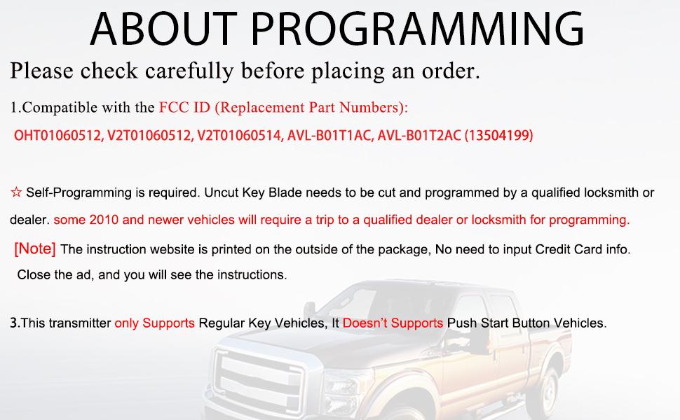 Key Fob Case Cover Replacement Fits for Chevy Cruze Camaro Impala Equinox GMC Terrain Buick Regal Lacrosse 2010 2011 2012 2013 2014 2015-2017 Keyless Entry Remote Control Key Fob Shell