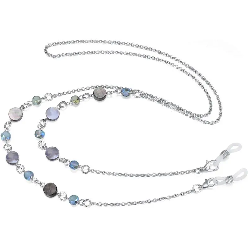 Women's Stylish Glasses Chain Strap Holders - Necklace for Holding Glasses, Sunglasses and Masks, Hold Glasses