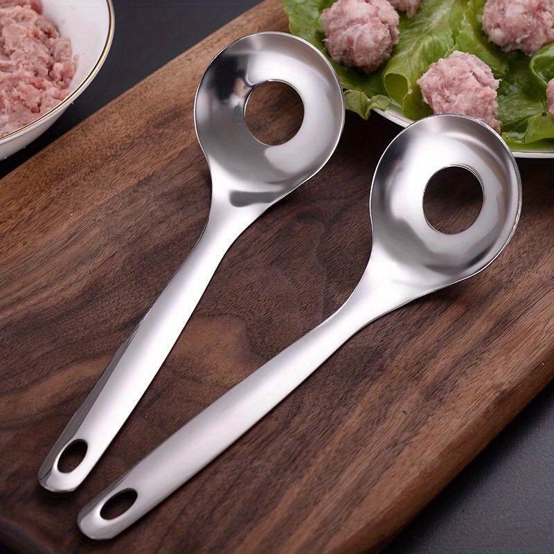 1 Unit of Stainless Steel Meatball Maker, Featuring a Long Handle And Non-Stick Design, Ideal for Use in for Family Restaurants And As Tableware