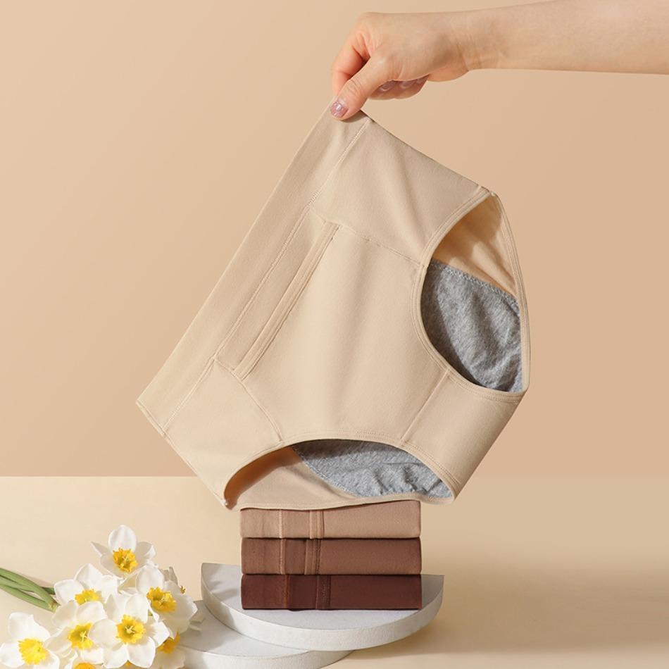 Large size underwear pure cotton high waist women's physiological pants menstrual aunt pants anti-side leakage sanitary pants