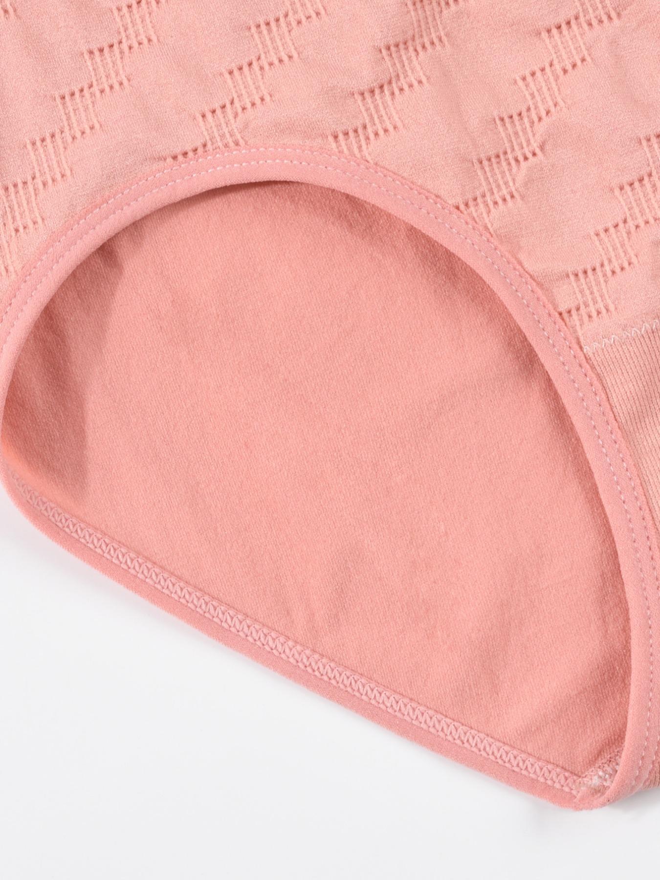 Women's 4pcs Solid Color Panty, Seamless Breathable Fit Knicker for Everyday Wear, Underwear for Women, Women Comfy Underwear, Women's Underwear for All Seasons