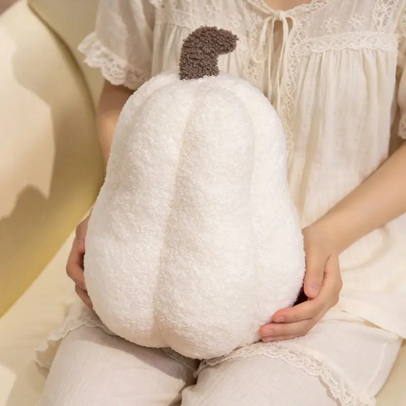Halloween Pumpkin Pillow, Soft Plush Sleep Cushion, Home Decorative Cushion, Sofa Bed Decor, Pumpkin Shape, Casual Style, Trendy Sofa Pillow