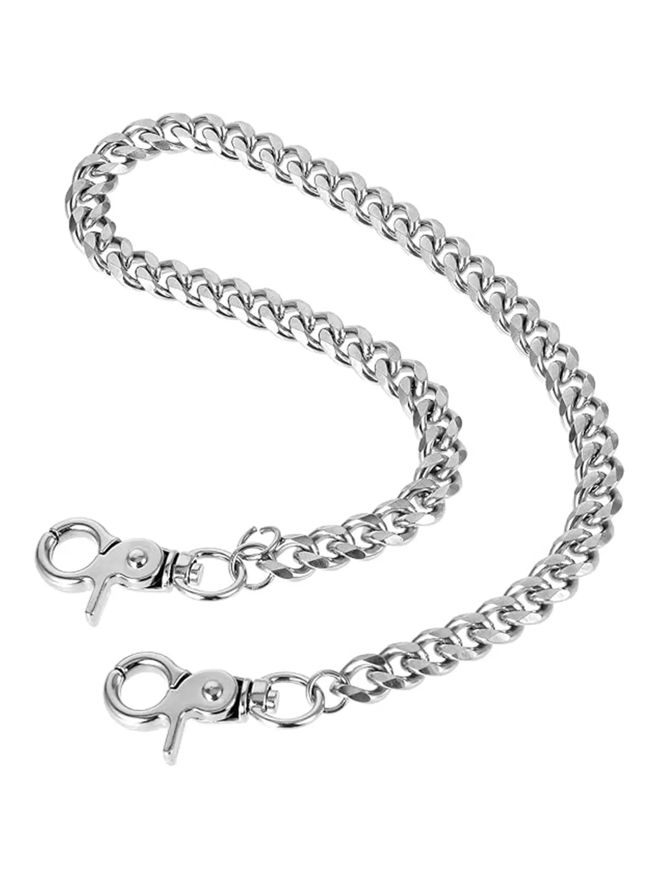 1pc Pants Wallet Chain for Men Women, Heavy Duty Metal Pants Chain, 20 Inch/50cm Stainless Steel Jean Chain for Keys, Punk Goth Hip Hop Accessories
