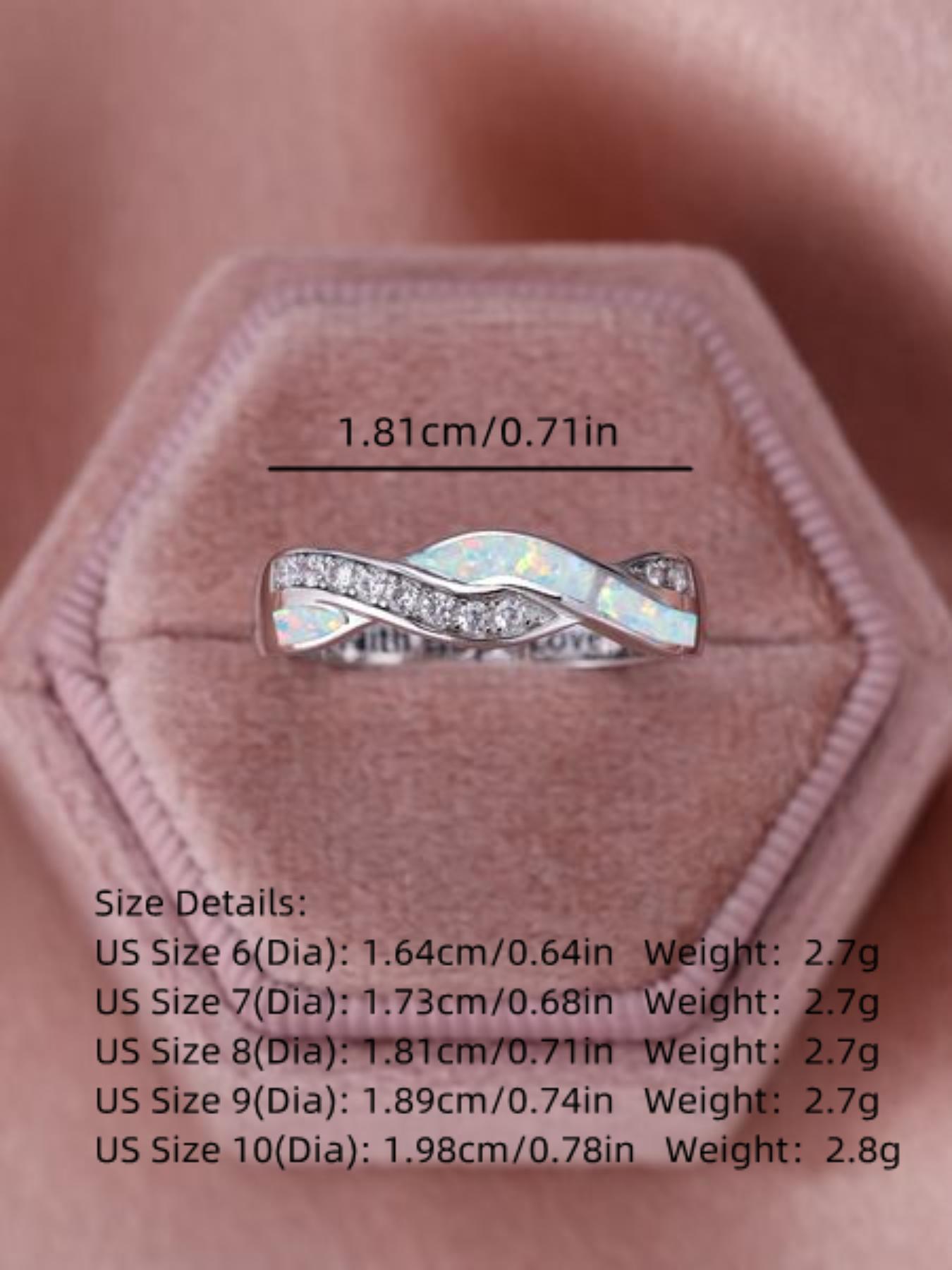 S925 Sterling Silver Wave Shaped Artificial Zircon Decor Ring, Elegant Jewelry for Party, Daily Clothing Decor, Trendy All-match & Exquisite Jewelry for Birthday Gift, Elegant Vintage Engagement Ring