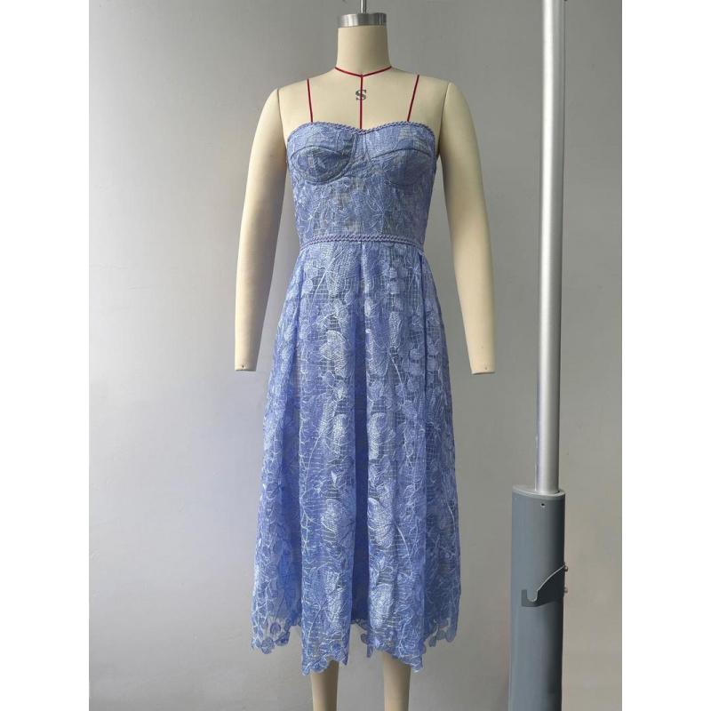 Evening Dress, Women's Dress, Slim Fit Strapless Dress, Sexy Embroidered Lace Dress. Elegant White Embroidery Formal Wear