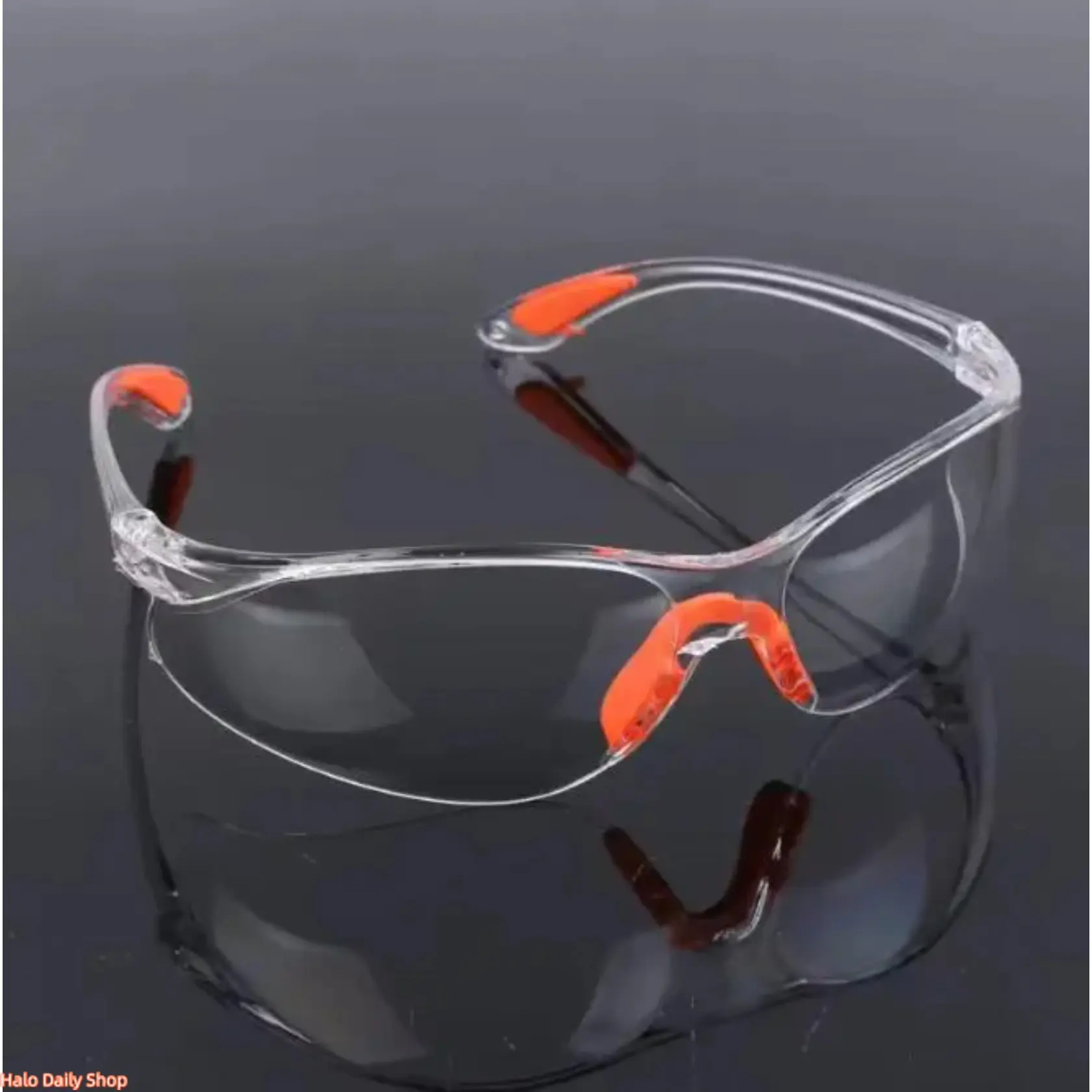 3-Pack Lab Work Safety Eye Protective Glasses PC Material Anti Impact Wind Dust Proof Goggles Safety Riding Clear Glasses