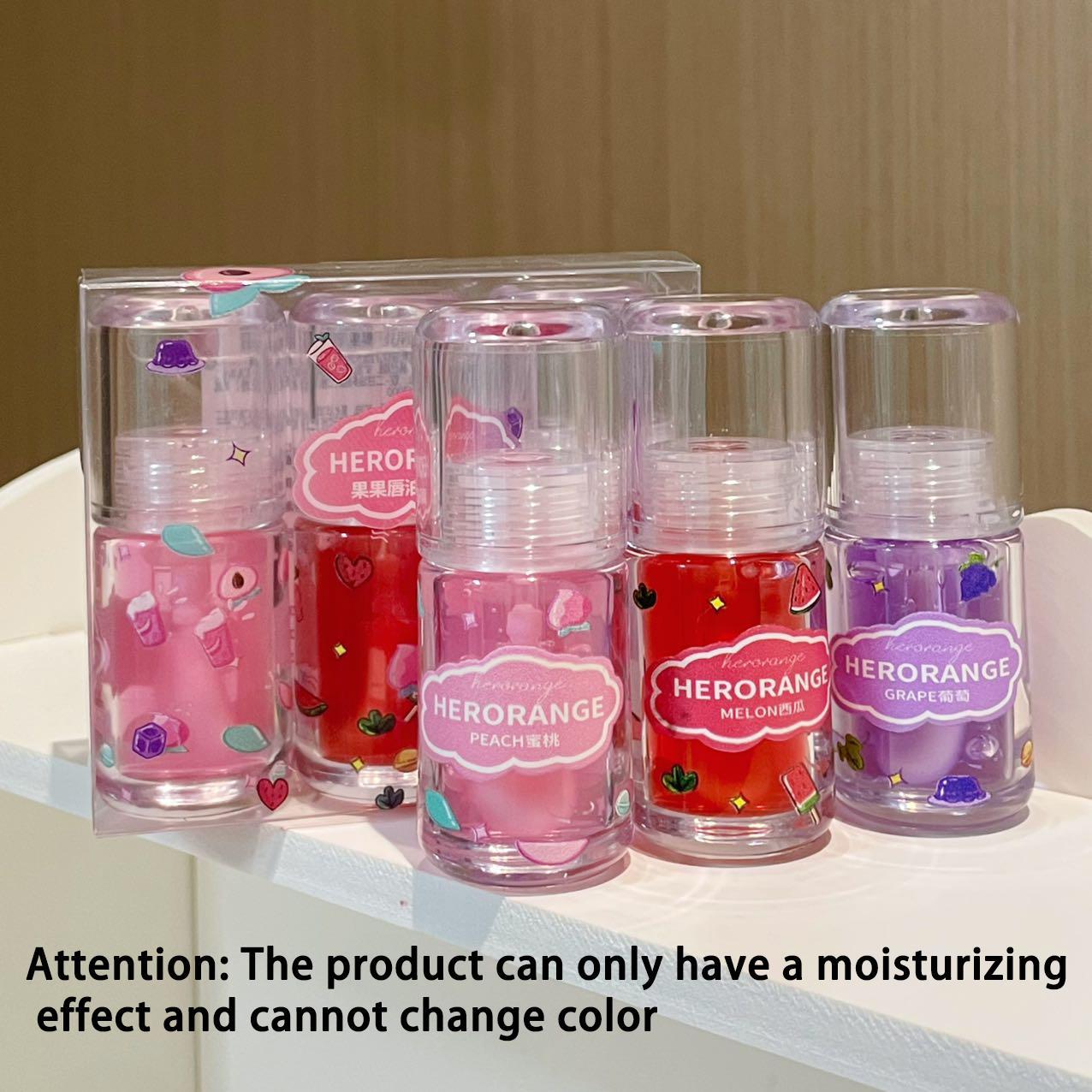 Fruit Lip Oil, 3 Counts Moisturizing Lip Gloss, Plumping Lip Care Product, Makeup Products For Women & Girls