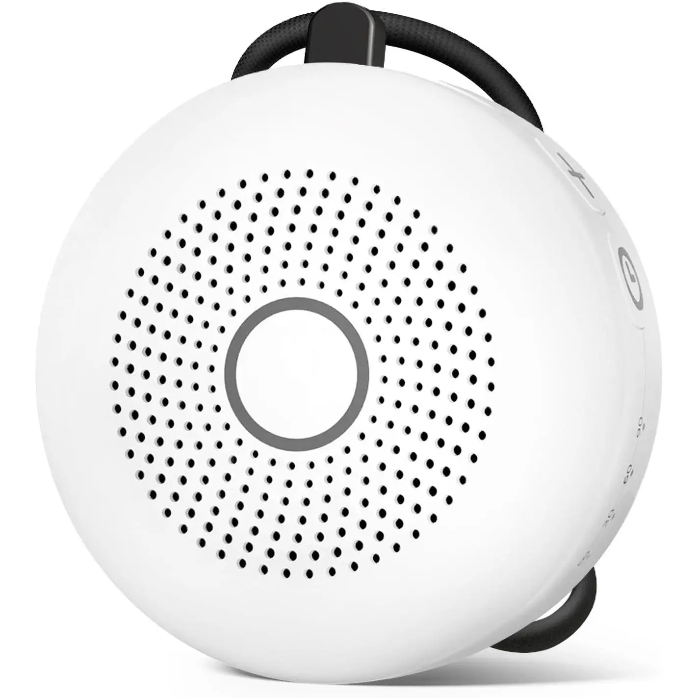 Portable White Noise Machine with 30 Soothing Sounds, Rechargeable Battery, 32 Volume Levels, Noise Canceling, Sound Therapy for Baby Kids Adults, Travel-Friendly Small Design (White)(Gift)