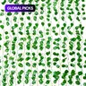 Artificial Ivy Vine, 12 pcs/set Fake Ivy Leaf Garland, Decorative Hanging Ivy Plants for Room, Garden, Office and Wedding Wall Decor, Home Garden Decoration, Suitable for Indoor and Outdoor Use, Faux Greenery, Fake Greenery #GLOBAL PICKS