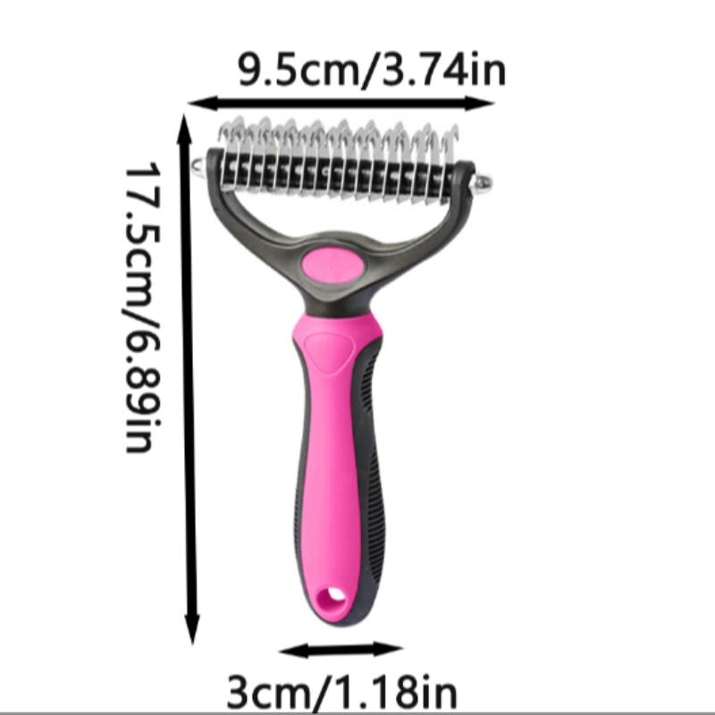 Original Pet Detangling Comb, Dual-Sided Fur Remover Tool, Wide Dog Grooming Brush, Reduces Shedding 95%, Ideal for Long Hair Dogs and Cats